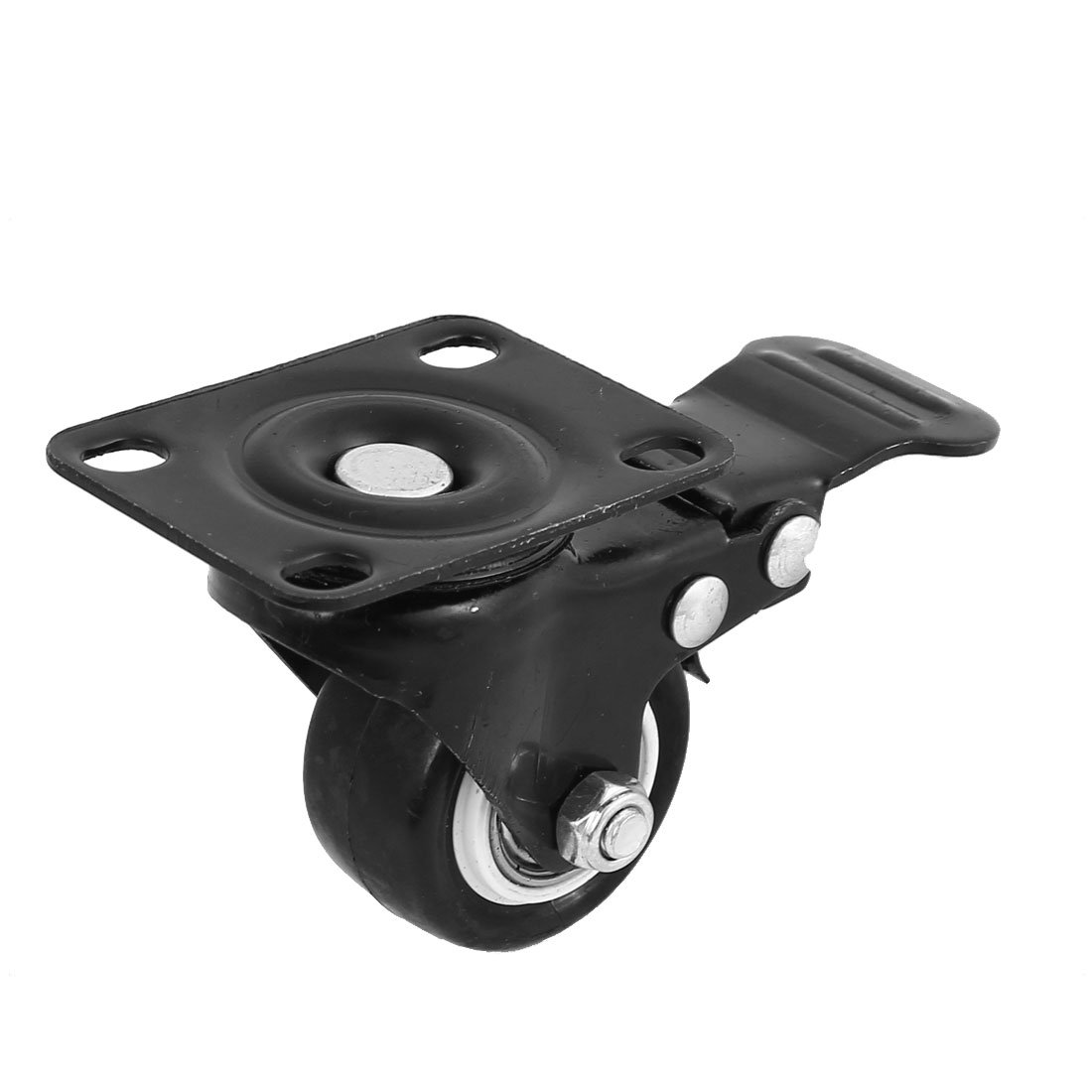 Aexit Ruota pivottante del piatto superiore del disco di rettangolo di rotazione del rullo di gomma del diametro di 1,5 '' 4pcs ID: 733468