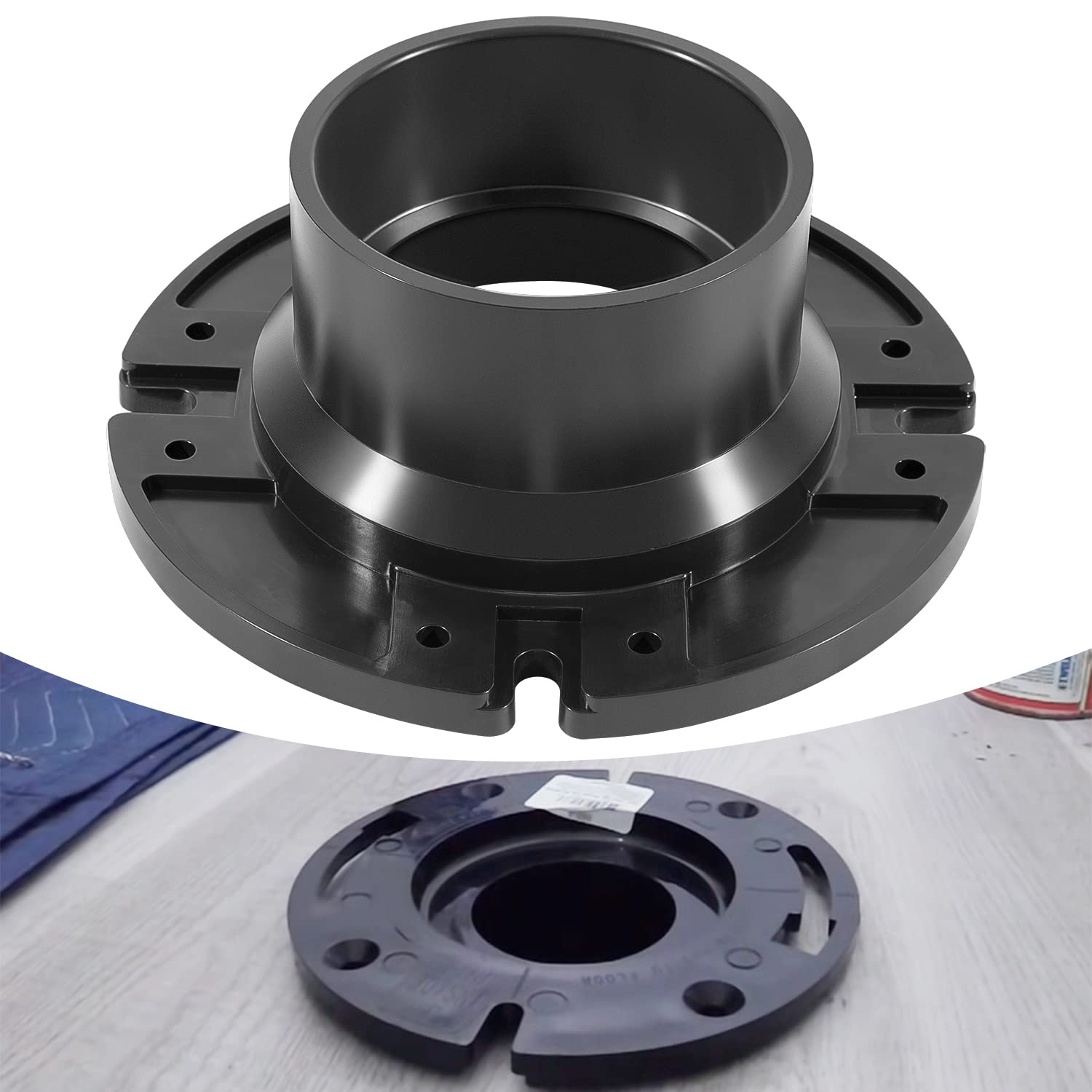USSKYBOY 385345892 3" Toilet socket floor flange/RV Toilet Flange for Dometic/SeaLand Gravity Discharge toilets Mount
