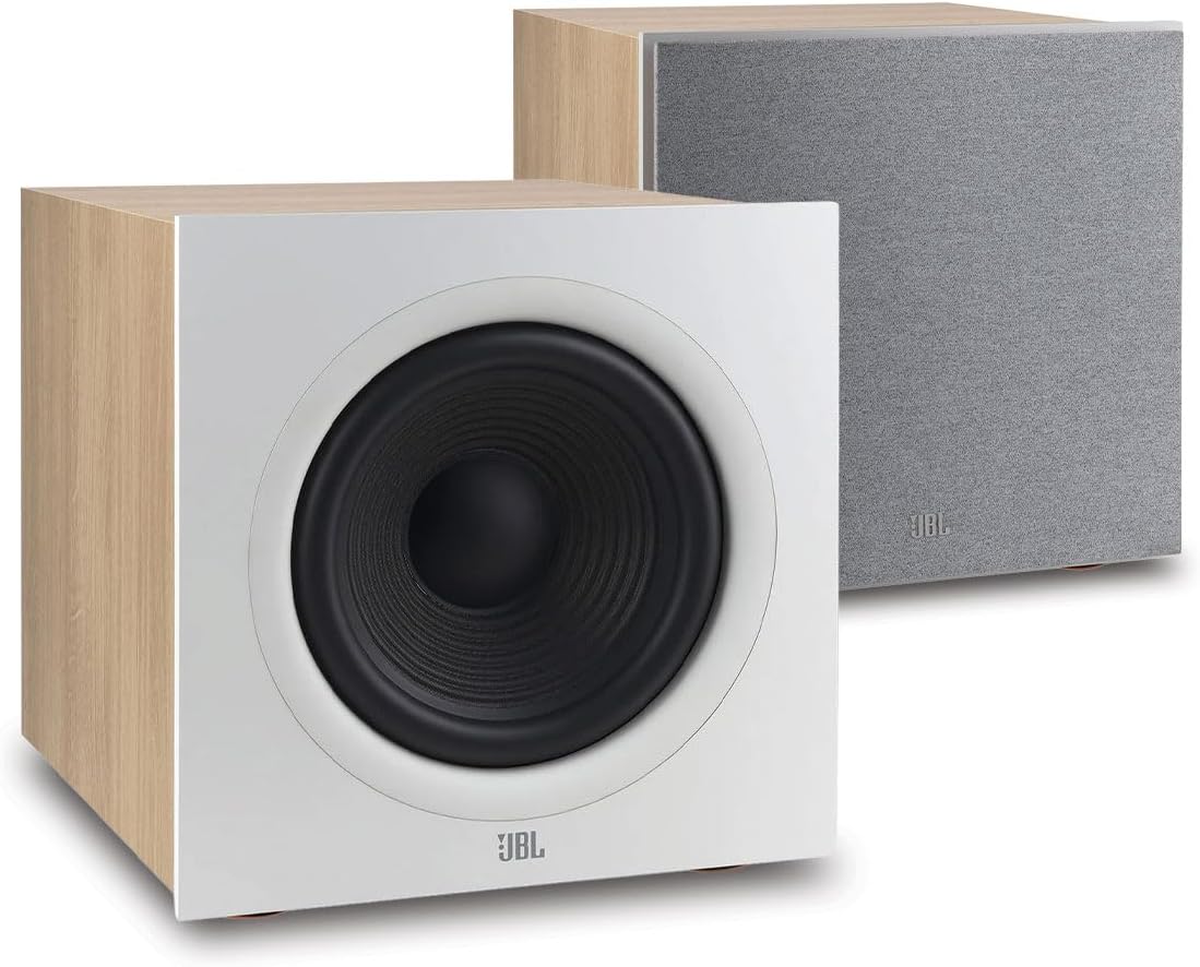 JBL Stage 2 200P 300 Watt 10 Inch Powered Subwoofer - Pair (Latte)