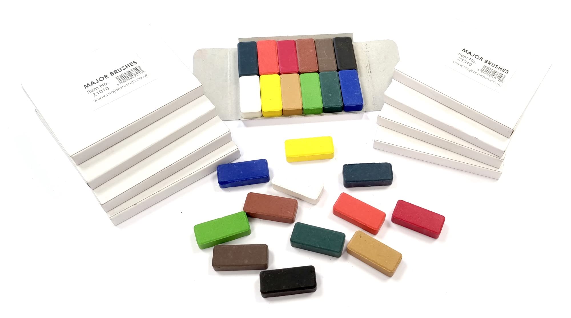 Major Brushes Mixed Assorted Set Of 12 Watercolour Refills - 10 Packs
