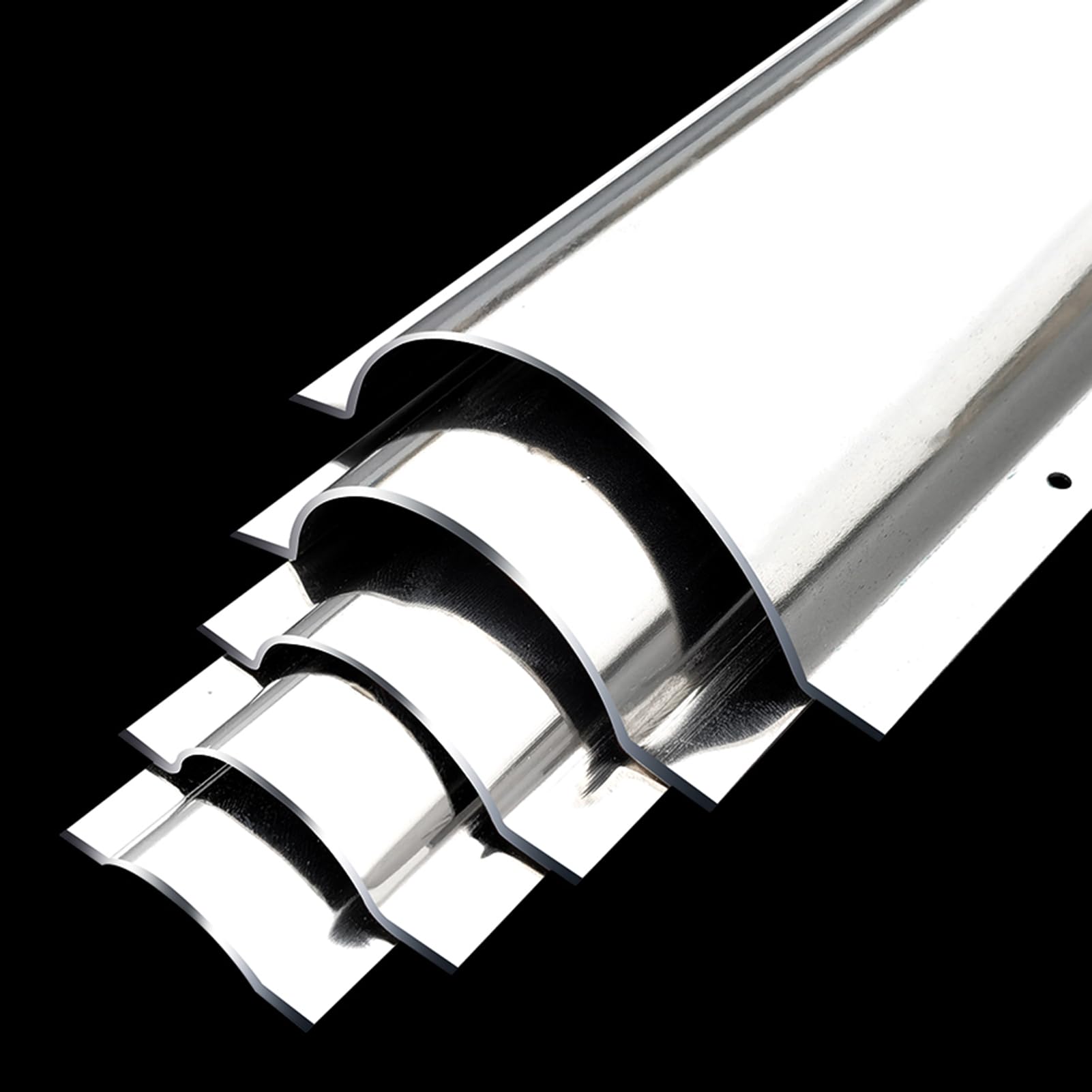 Generico Canalina Passacavi da Parete in Acciaio Inox Argentato,Copertura per Cavi da Pavimento/Scrivania,Canalina Verniciabile Facile da Installare,Postazione di Lavoro Ordinata,Outer Width 100mm