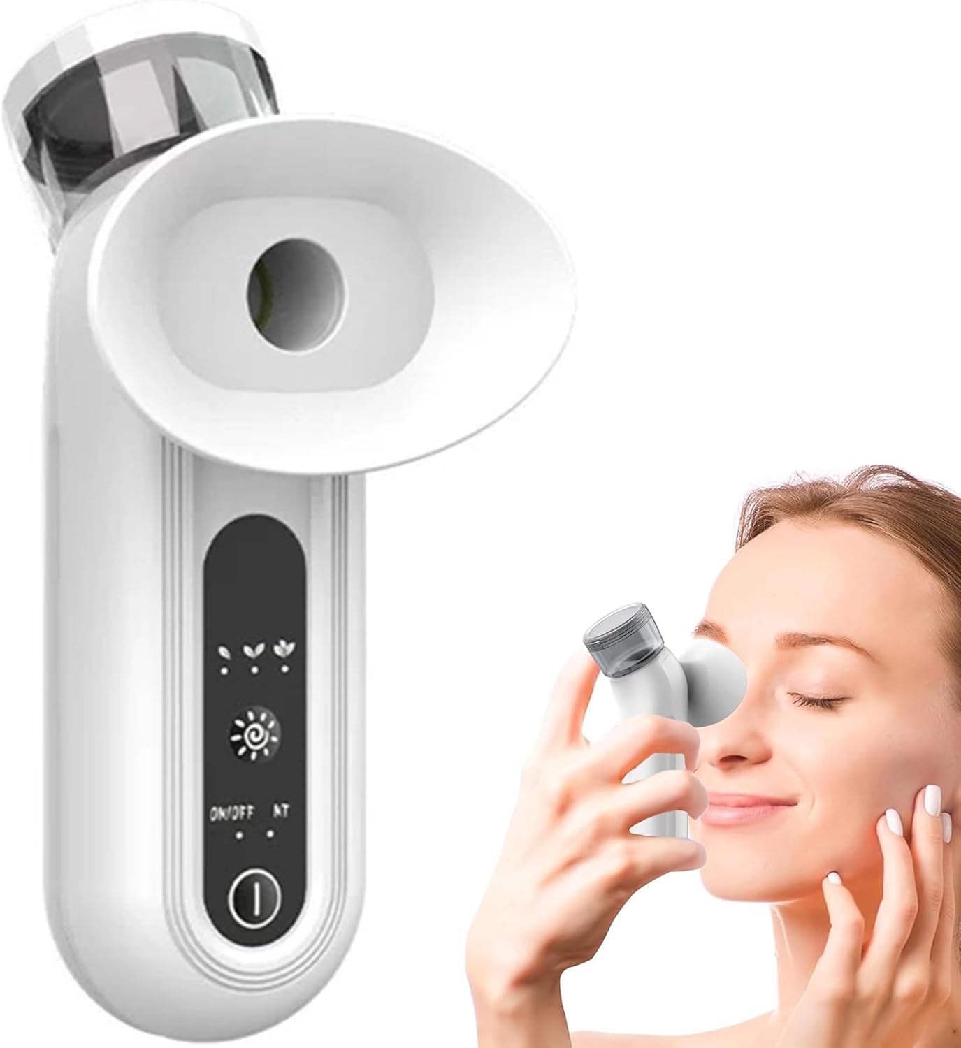 2025NEW Eye Steamer, Steam Therapy Wand, Nano Eye Mist Steam Sprayer for Relief Dry Eye, Heated Eye Treatment, Portable Eye Steamer Moisturizer Soother, Mini Rechargeable Eye Mist Sprayer