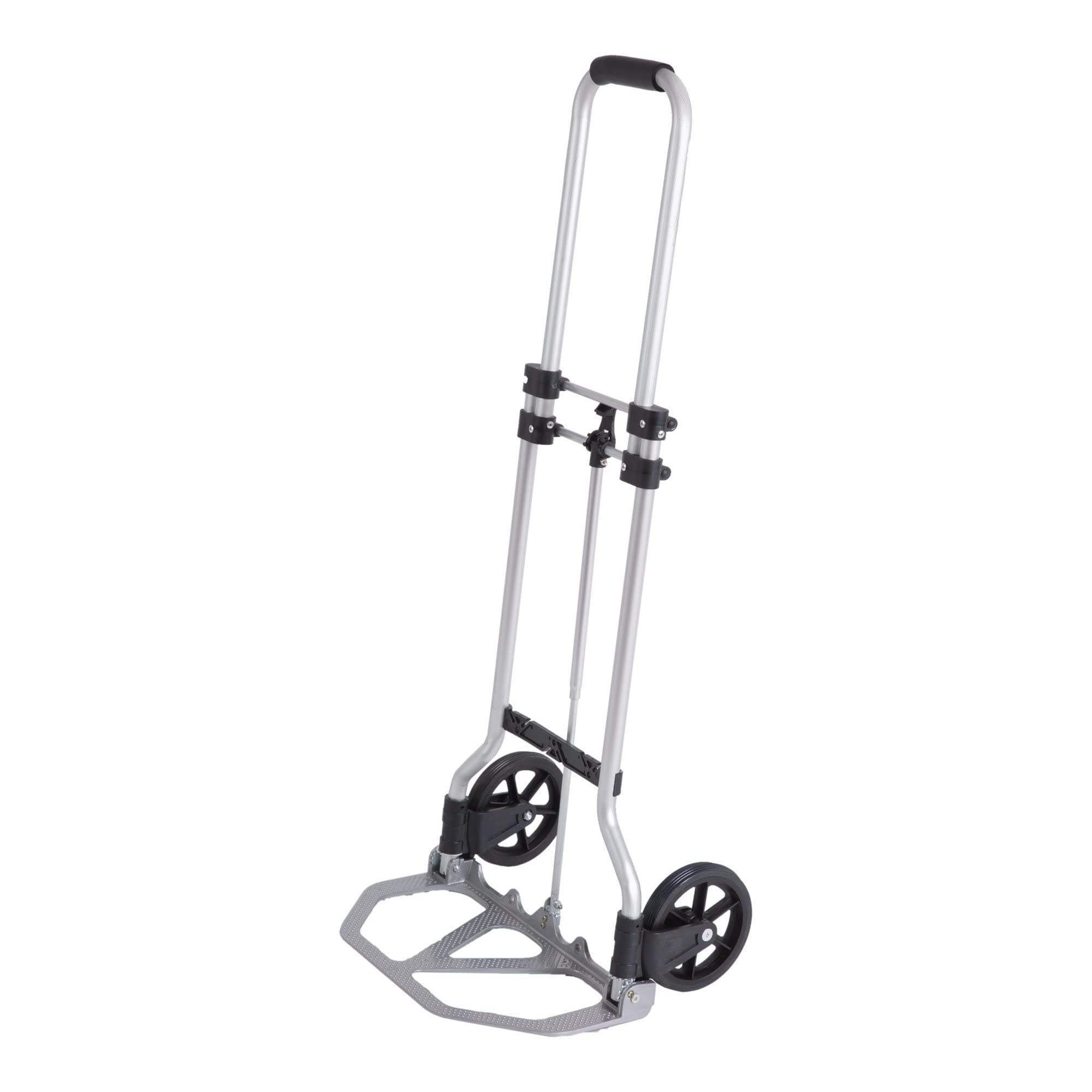 STIER Sackkarre Basic, klappbares Modell, Tragfähigkeit bis 45 kg, aus Aluminium, ideal für Transportaufgaben, mit Vollgummi-Bereifung, leicht und handlich