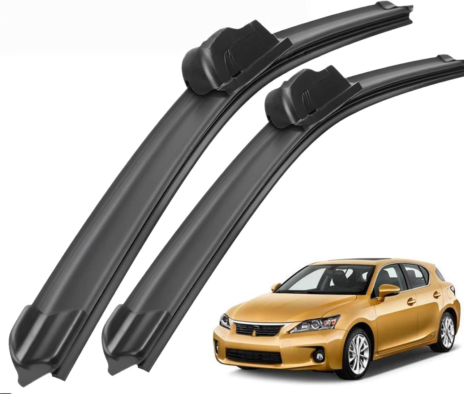 liufangfc Front Windscreen Beam Wipers for Lexus CT 200h CT200h 2011-2022 26"+18", Set of 2 Replacement Blades with Pre-assembled Adapter, Only for Right-Hand Drive (UK)