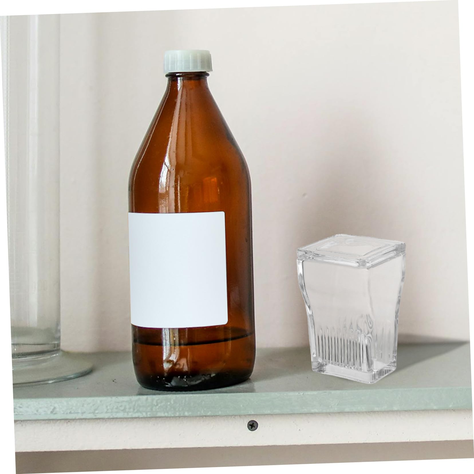 9 Stück Glas Färbegefäß mit Deckel für 9 Objektträger Transparentes Coplin Färbegefäß aus Chemikalienbeständigem Glas für Laboranwendungen