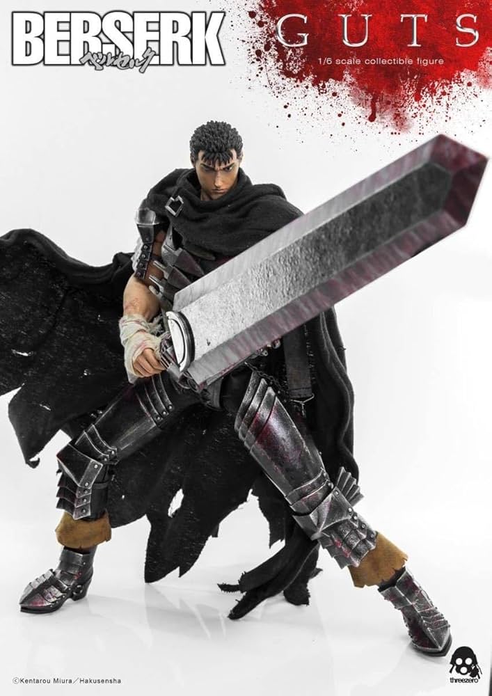 Threezero 3Z0675 ベルセルク ガッツ 黒い剣士 1/6Guts Amazon | Threezero 1/6 ベルセルク ガッツ 黒い剣士 再販.Ver