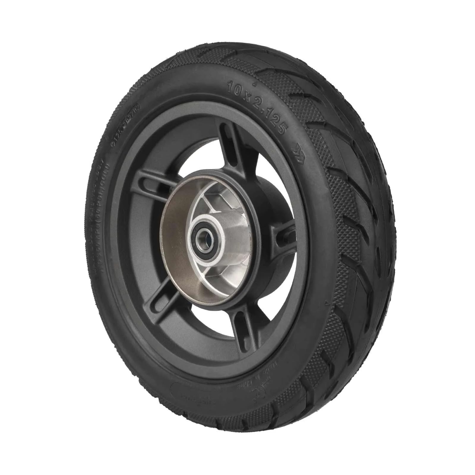 Vorderrad Komplettset 10 Zoll (10x2.125) für Xiaomi 4 Lite (2nd Gen) Luftreifen mit Felge (1 Stück)