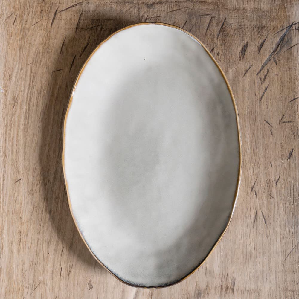 Ciotola ovale 34 x 23 cm, crema