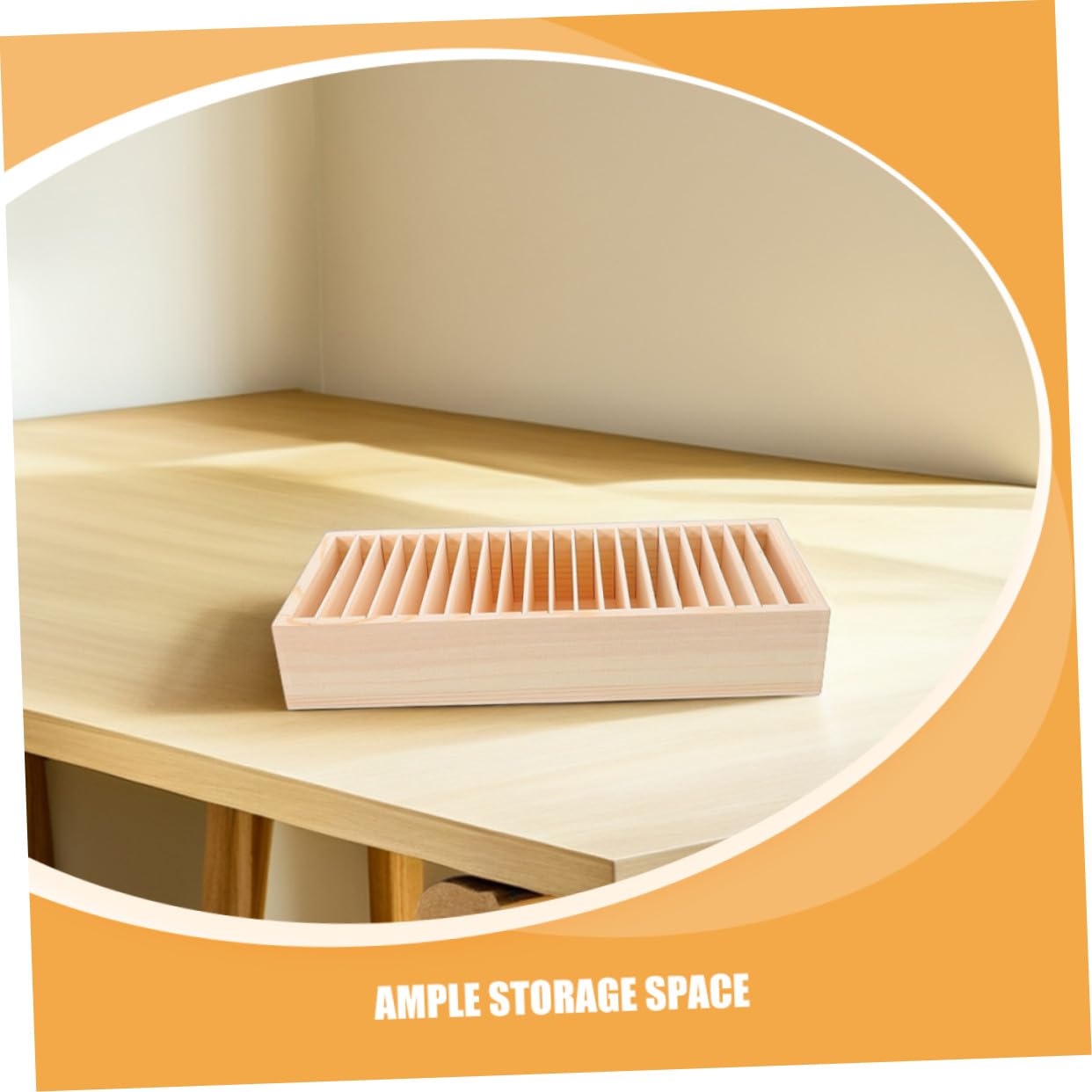 Operitacx Organizer per Carte da Visita e Gioielli in Legno Design Staccabile e Scomparti Multipli, Confezione da 2 Pezzi per Ufficio e Casa