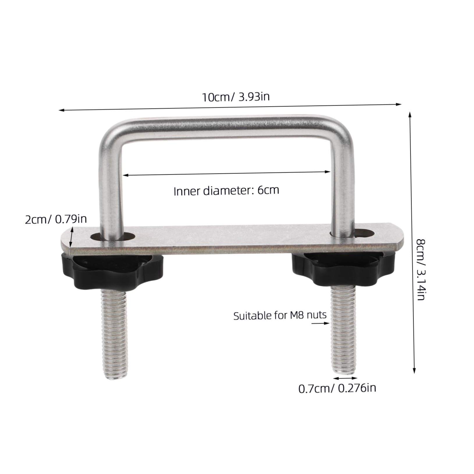 PRETYZOOM Car Roof Clamp Cargo Carrier Clip for Luggage Rack Fixing Durable Easy to Install Accessory Compatible with Car Roof Racks for Outdoor