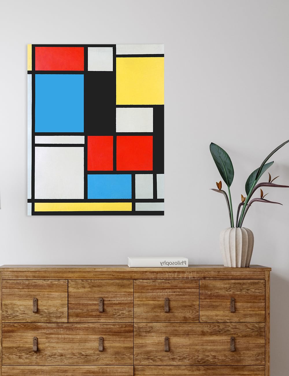 Amazon.com: DECORARTS - Ater Piet Mondrian Composition in Blue