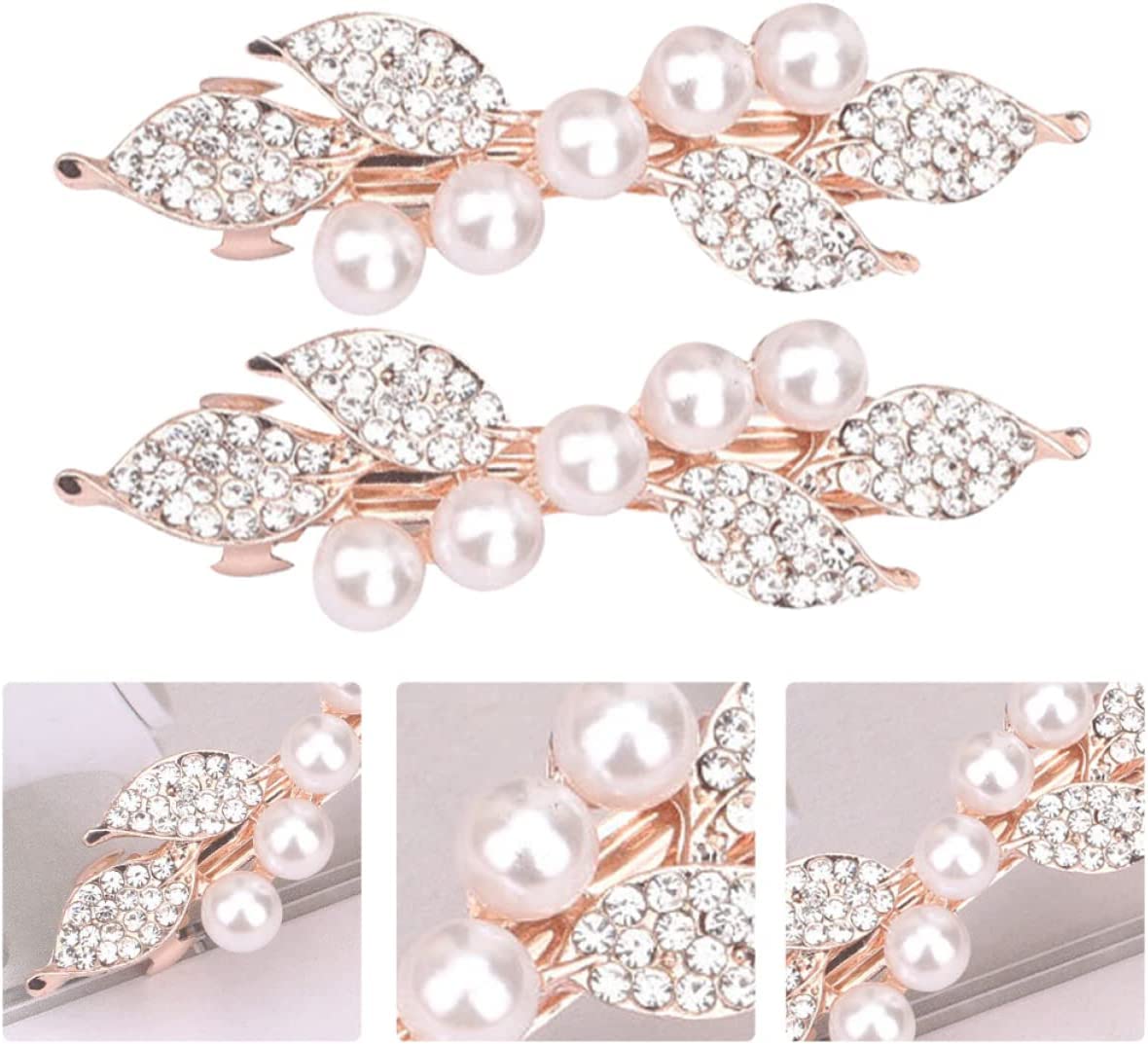 Forcine for Capelli Temperamento/Barrette for Capelli, Fermagli for Capelli Perla Perla Fermagli for Capelli con Strass Farfalla Strass: 6 Pezzi