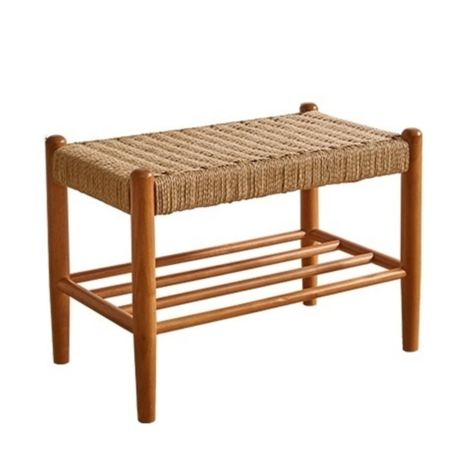 Banc de rangement à chaussures pour optimiser une petite entrée encombrée