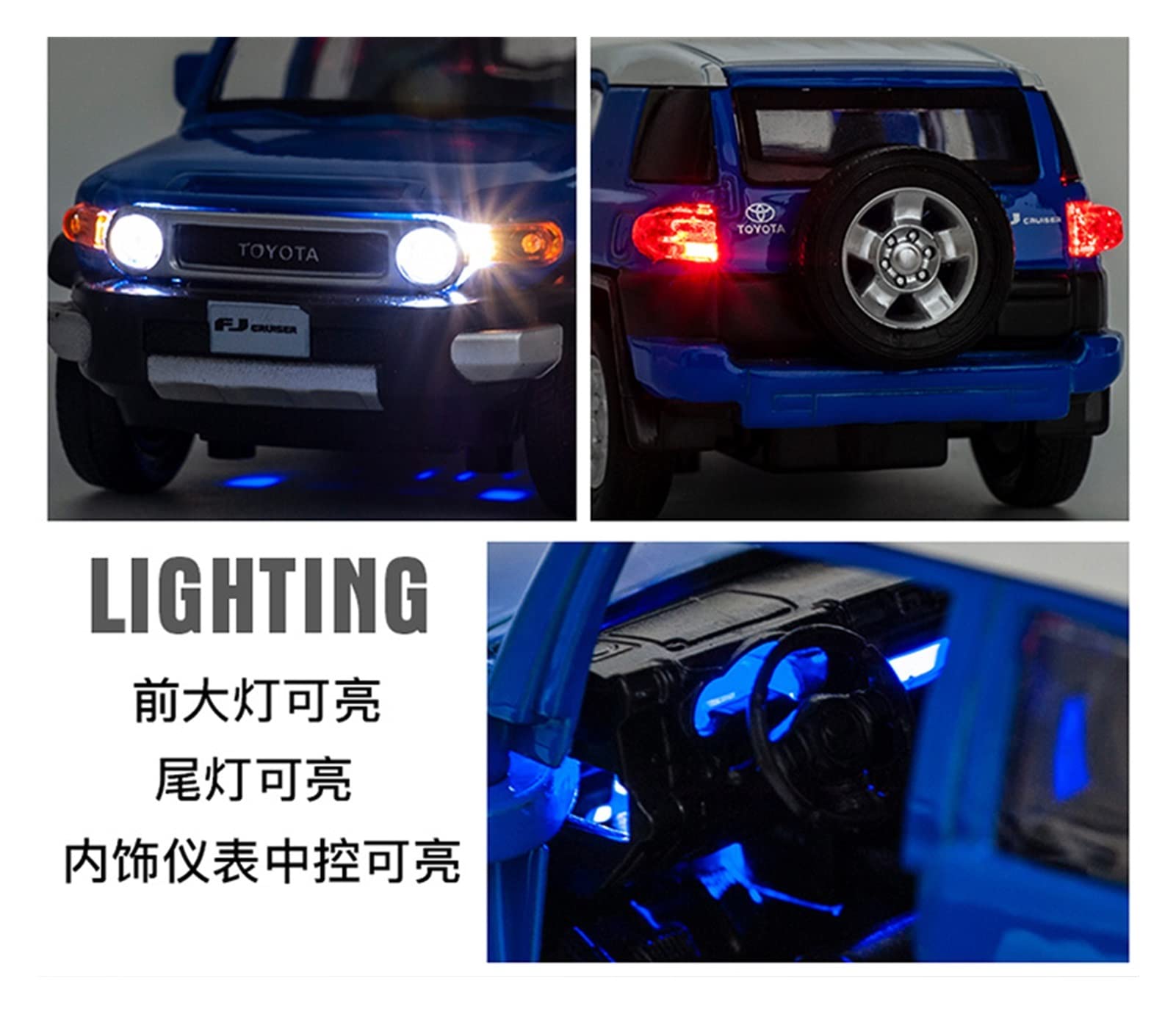 Amazon | 精巧な自動車モデル トヨタFJクルーザー用ダイキャスト