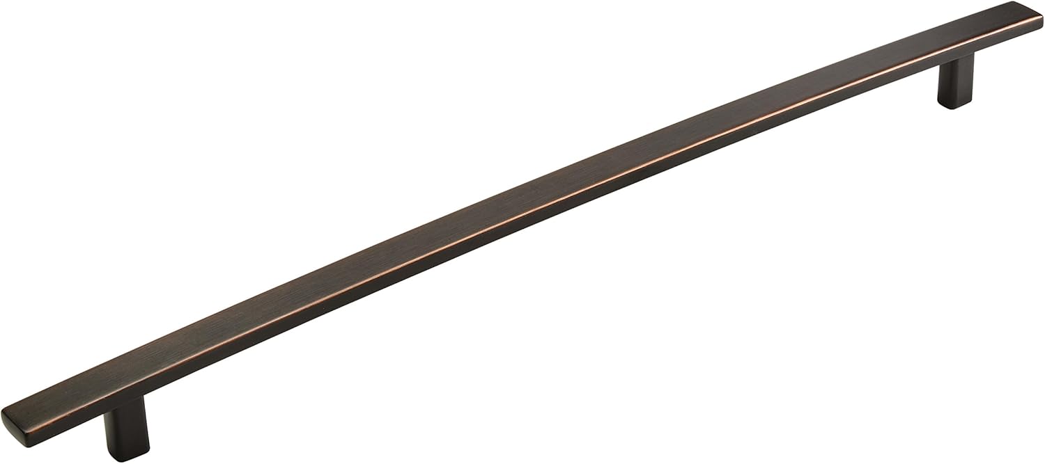 Amerock | Appliance Pull | Oil Rubbed Bronze | 18 inch (457 mm) Center to Center | Cyprus | 1 Pack | Drawer Pull | Drawer Handle | Cabinet Hardware 18 in (457 mm) Center-to-Center Oil Rubbed Bronze