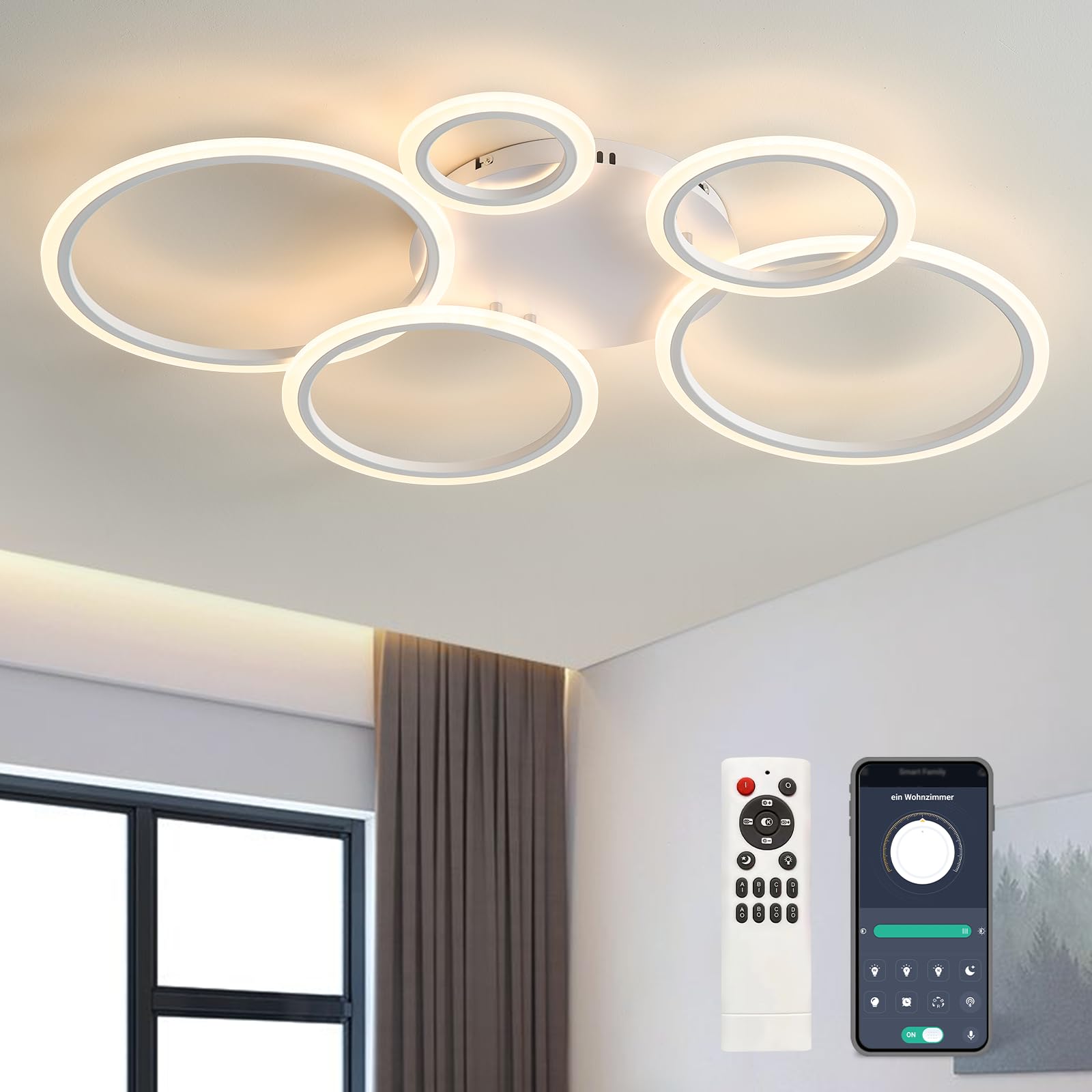 VINGVO Halve maan lamp 3000-6000K instelbaar licht cosmetische