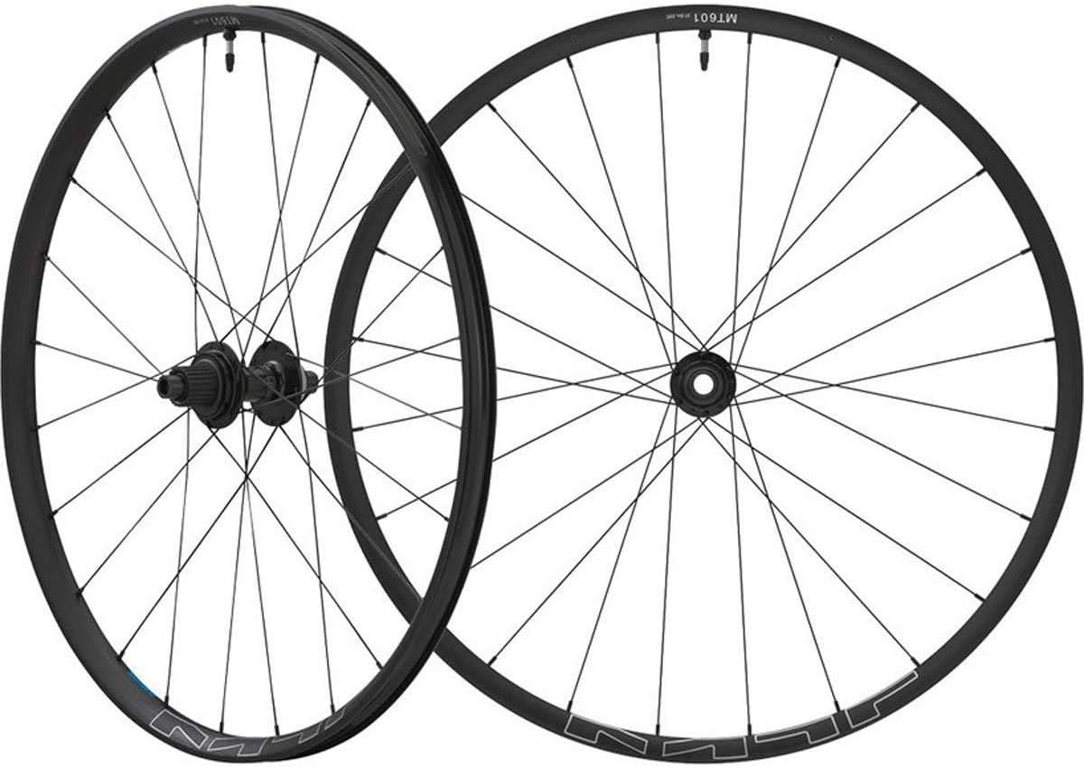 SHIMANO Cycling Men's WH - MT601 - B - 27.5'' Bicycle Wheel Set - 12 Speed, E-Thru and Tubeless - EWHMT601LFEREBD7B