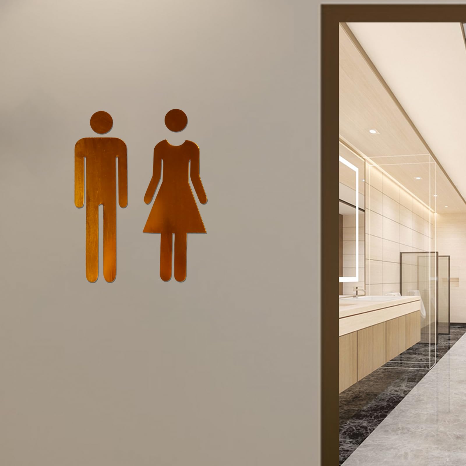 ETICHETTA SEGNALETICA TOILETTE UOMO DONNA porta indicazione wc bagno 15