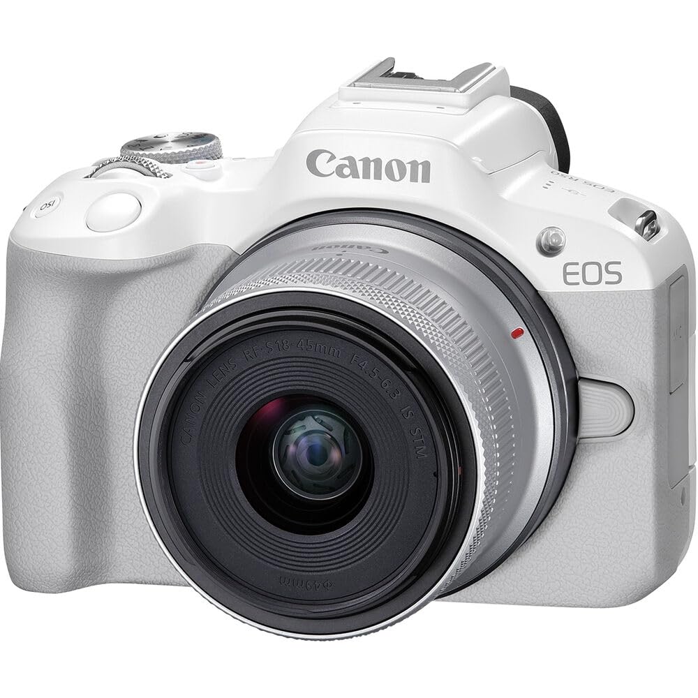 Canon EOS R50 ホワイト 18-45mmレンズ付き Amazon.com : Canon EOS R50 Mirrorless Camera with 18-45mm