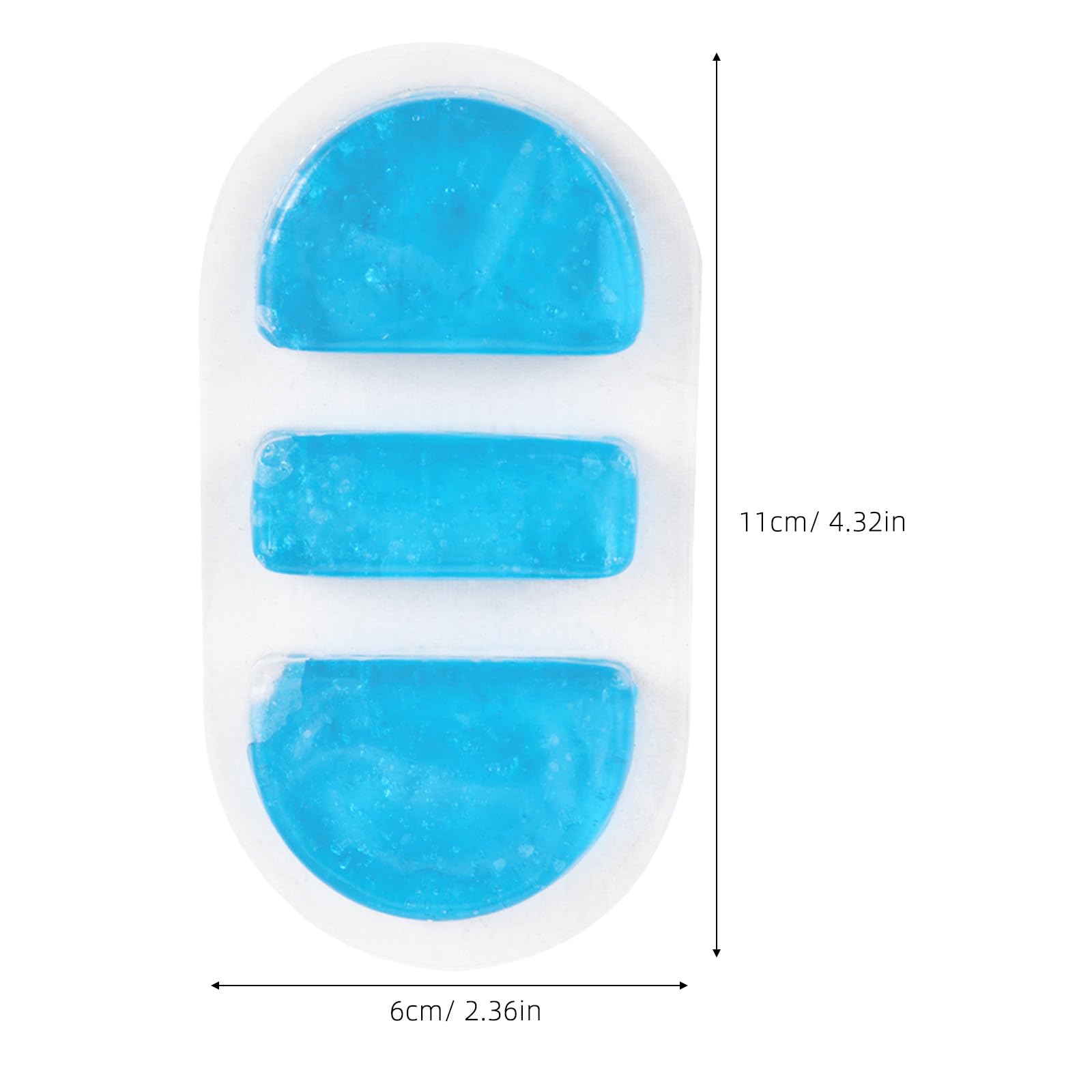 Healeved Impacco di Ghiaccio Freddo per Epistassi 3 Pezzi, Borsa del Ghiaccio in Pvc per Terapia Fredda Naso e Ponte Nasale, Uso Domestico in Emergenza