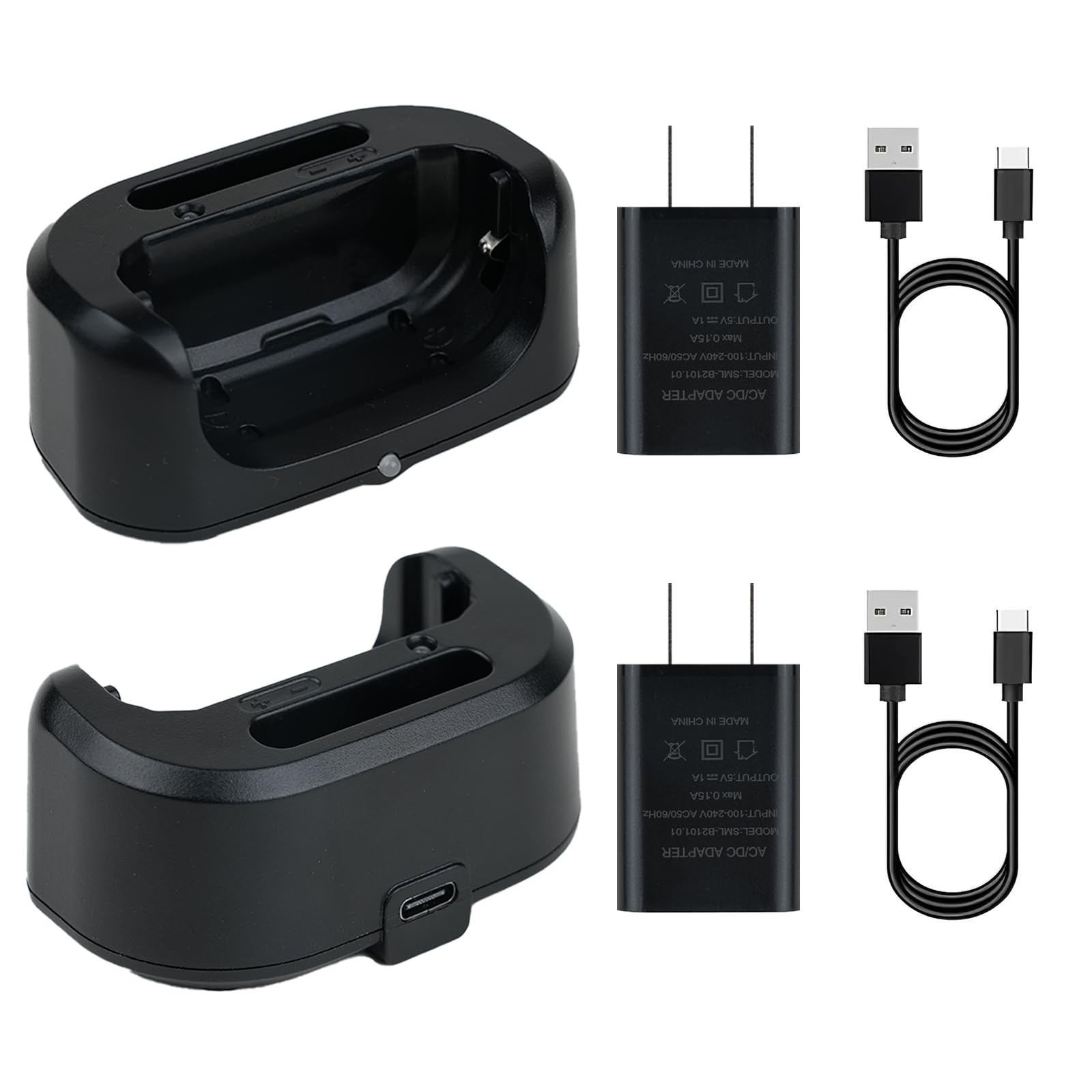 TIDRADIO TD-M11 Walkie Talkie Charger, Original Desktop Charger Base for TD-M11 Two Way Radio with USB Charging Cable and Power Adapter(2 Packs)