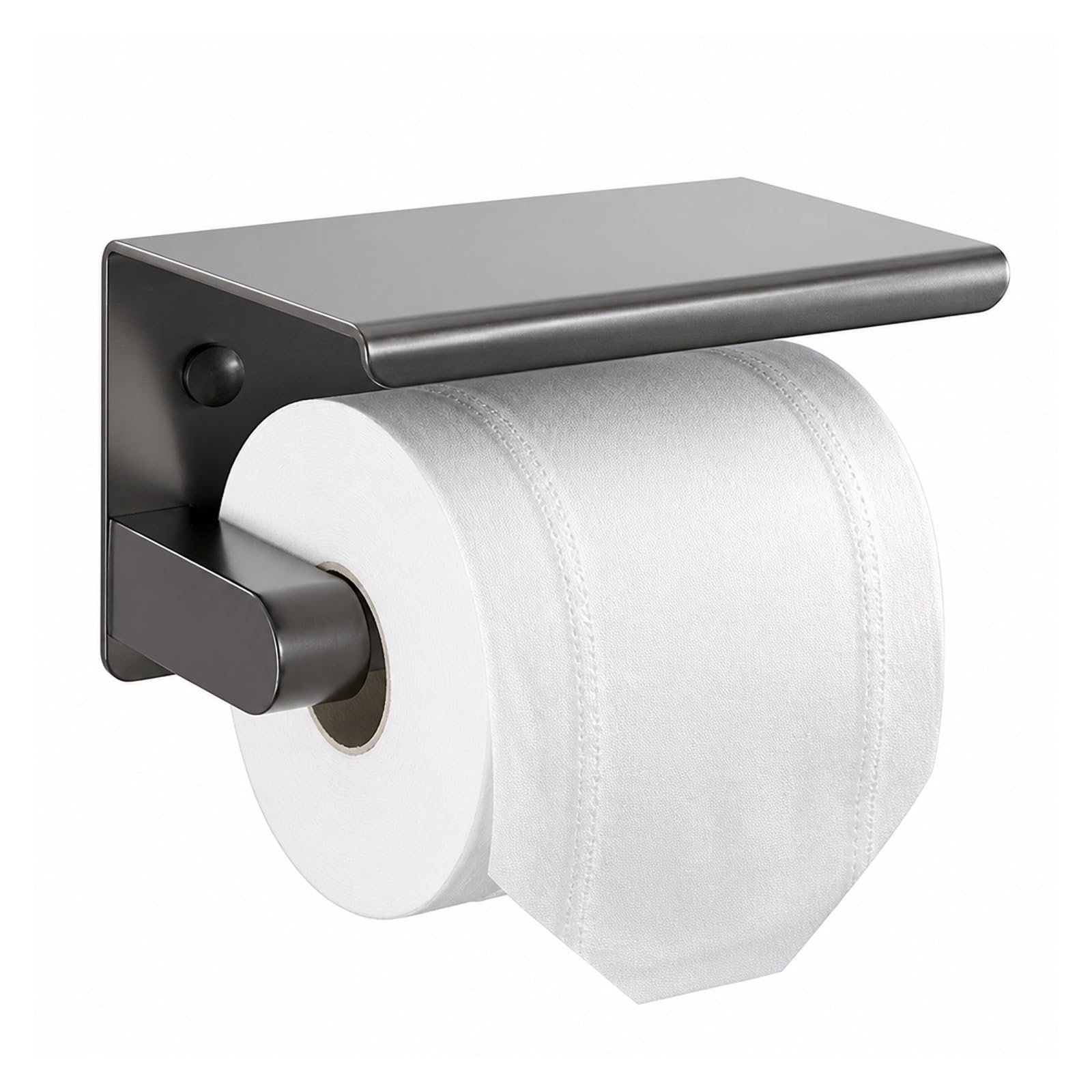 Toilet Roll Holder, 304 Stainless Steel Gray Tissue Holder,for Bathroom