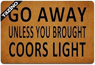 Go Away Unless You Brought Funny Doormat Custom Home Living Decor Housewares Rugs and Mats State Indoor Gift Ideas Washable Fabric Top 23.6