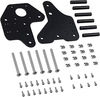 UniTak3D Ender 3 Dual Z-axis Linear Rail Bracket MGN12H MGN12C Linear Guide Carriage Conversion Plate Mounts Upgrades for Ender 3 Pro,Ender 3 V2 3D Printers NOT for Neo Series(Rail NOT Included)