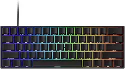 Teclado Mecânico Gamer Magnético Akko x Monsgeek Fun60 Pro SP Preto 8k Switch Akko Glare Linear AKKO01-00005-BLK