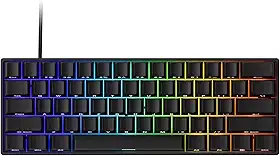 Teclado Mecânico Gamer Magnético Akko x Monsgeek Fun60 Pro SP Preto 8k Switch Akko Glare Linear AKKO01-00005-BLK