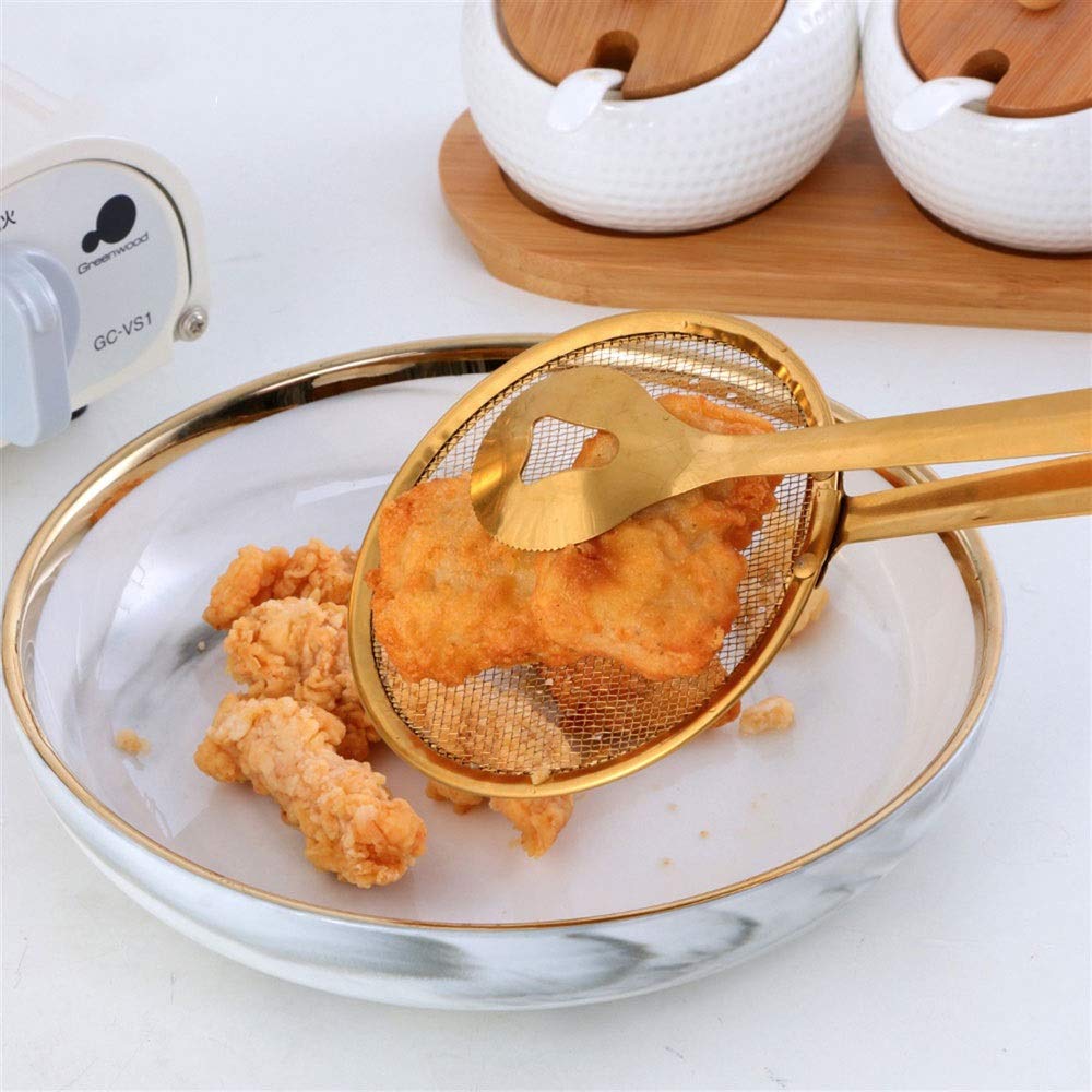 Pinces de Cuisine Les Pinces Alimentaires en Acier Inoxydable conviennent aux Outils de friture de Cuisine (Rainbow 2)