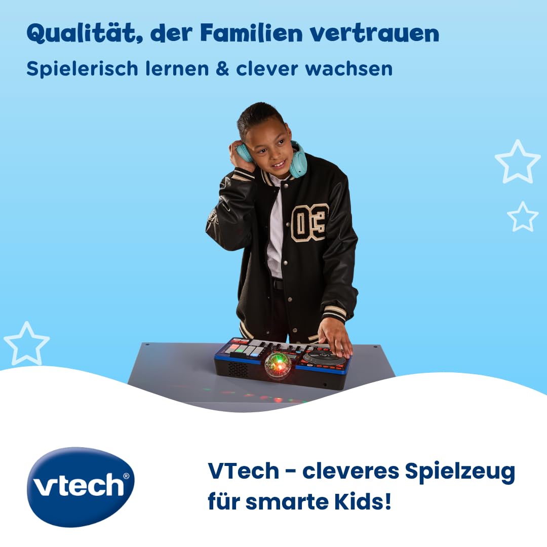 VTech Kidi DJ Mix Pro – DJ-Pult mit Keyboard, Discolicht & Bluetooth