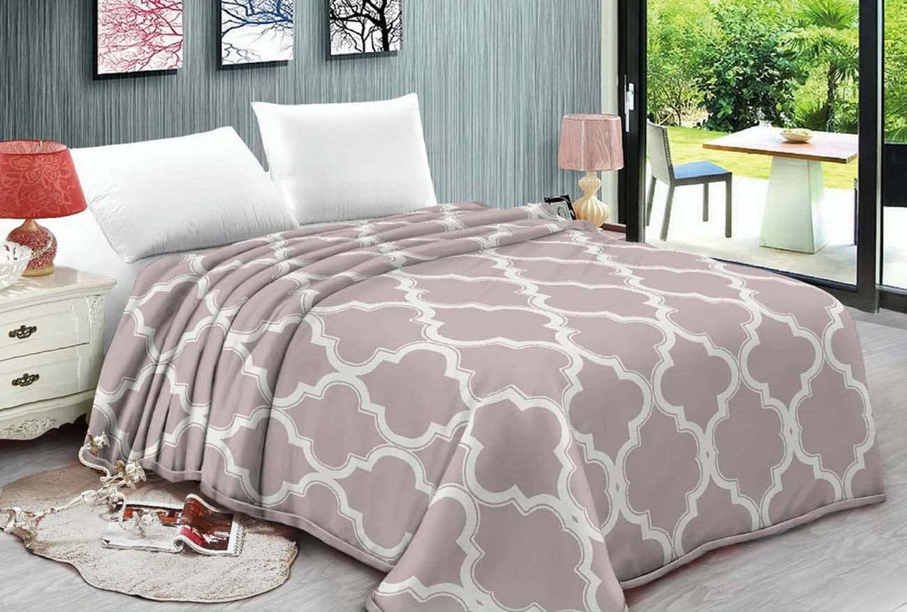 BESCH Manta para Cama Doble Capa de Raschel Alta Densidad 200x230cm - Manta Extra Grande de Invierno Suave y Acogedora, Manta Cubrecama Multiuso (Marroquí)