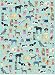 Cool Canines Rolled Gift Wrapping Paper 2 Sheets of 19.5 Inches X 27.5 Inches