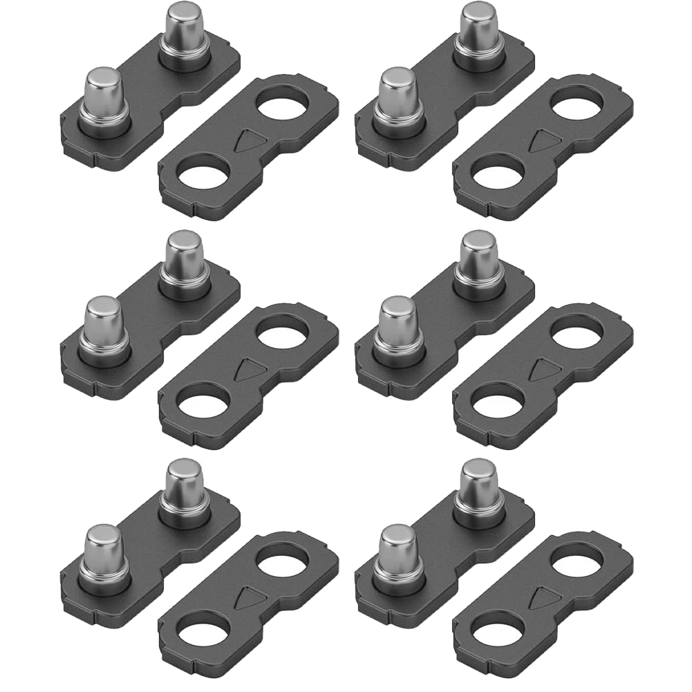 TOSSPER6 Pcs Stainless Steel Chainsaw Chain Link Chain Joint for Joining 3/8 .063 Chains Woodworking Chainsaw Parts