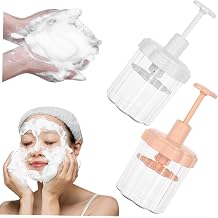 2pcs Foam Pump Bottle for Facial Cleanser and Shampoo, PP