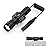 Feyachi FL22 Tactical Flashlight 1200 Lumens LED Light M Lock Rail Mount Ar Flashlight with Pressure Switch
