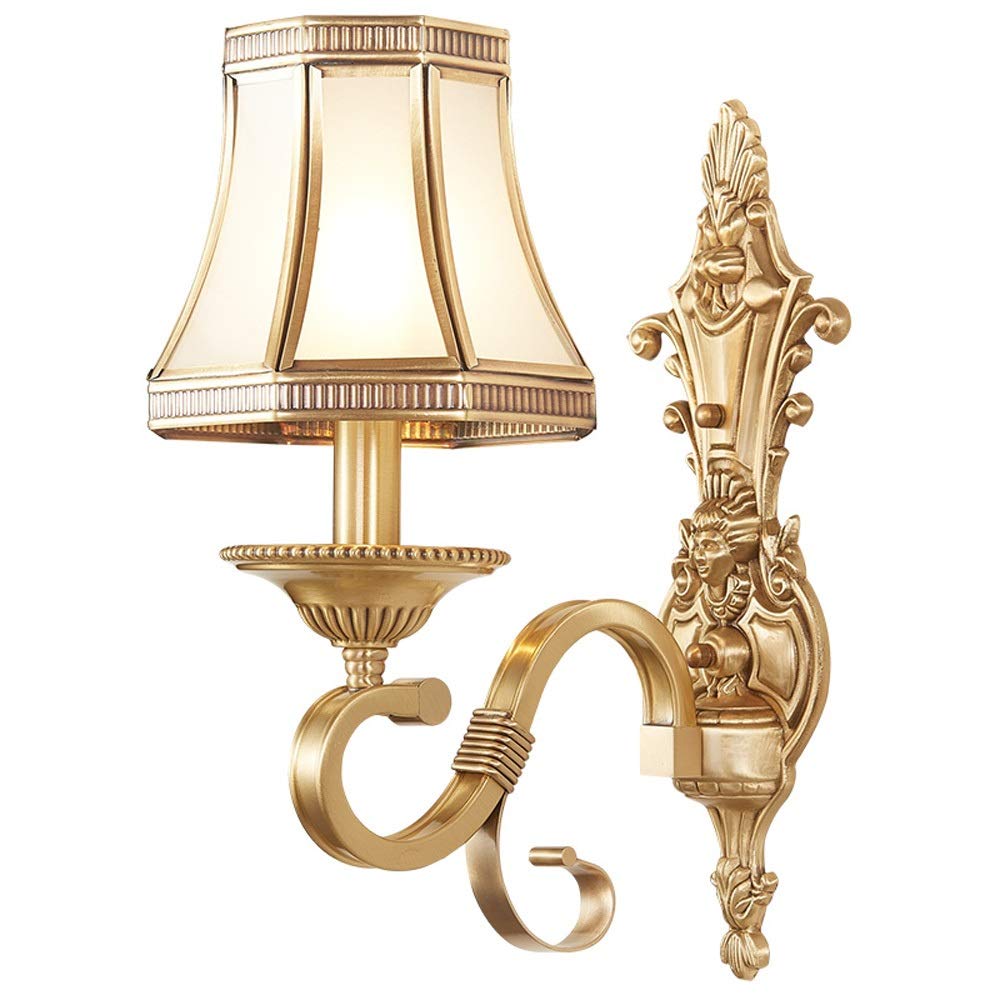 HPTHLY Wall Mounted Light Light Luxury Copper Living Room Wall Tv Background Wall Lamp Bedroom Bed Single Head Aisle Foyer Corridor Stairs Video Wall Led Lig