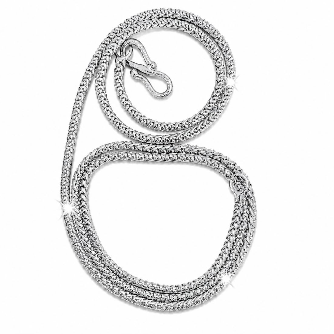 aanyacentric Silver Plated Brass Chain for Women Men-picture-39