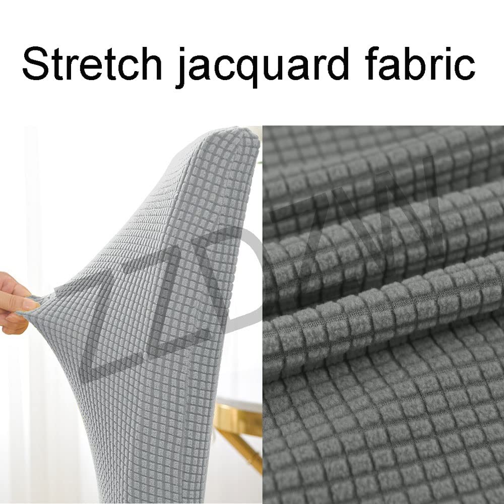 Fodera per Sgabello da Bar Estensibile, 1/2/4/6 pezzi, Protezione per Sedia da Pranzo, Coprisedia Elasticizzato con Schienale,Copertura per Seggiolone Stampata per Bar ( Color : KK , Size : 6 pezzi