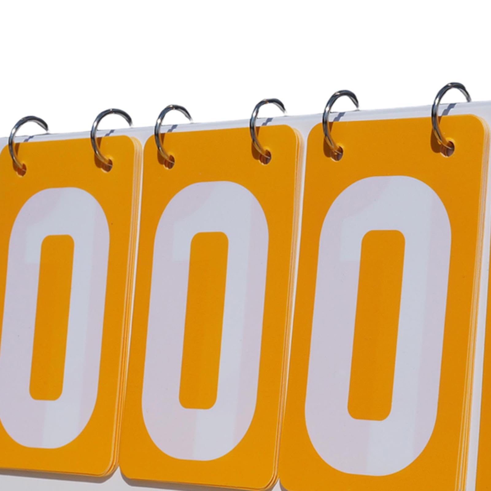 DYNWAVE Sports Scoreboard 4 Digits Score Keeper Team Games Flip Score Board Portable Tabletop Score Flipper for Football Volleyball, Yellow