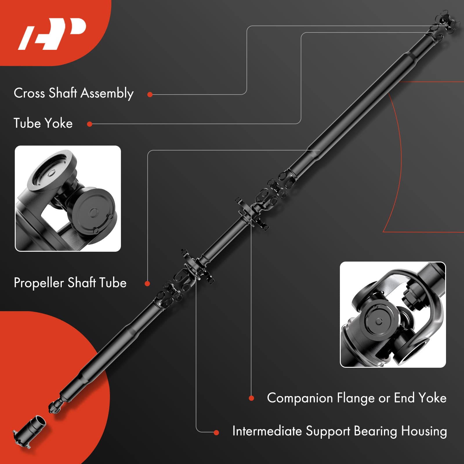 Amazon.com: A-Premium Front Drive Shaft Driveshaft Assembly