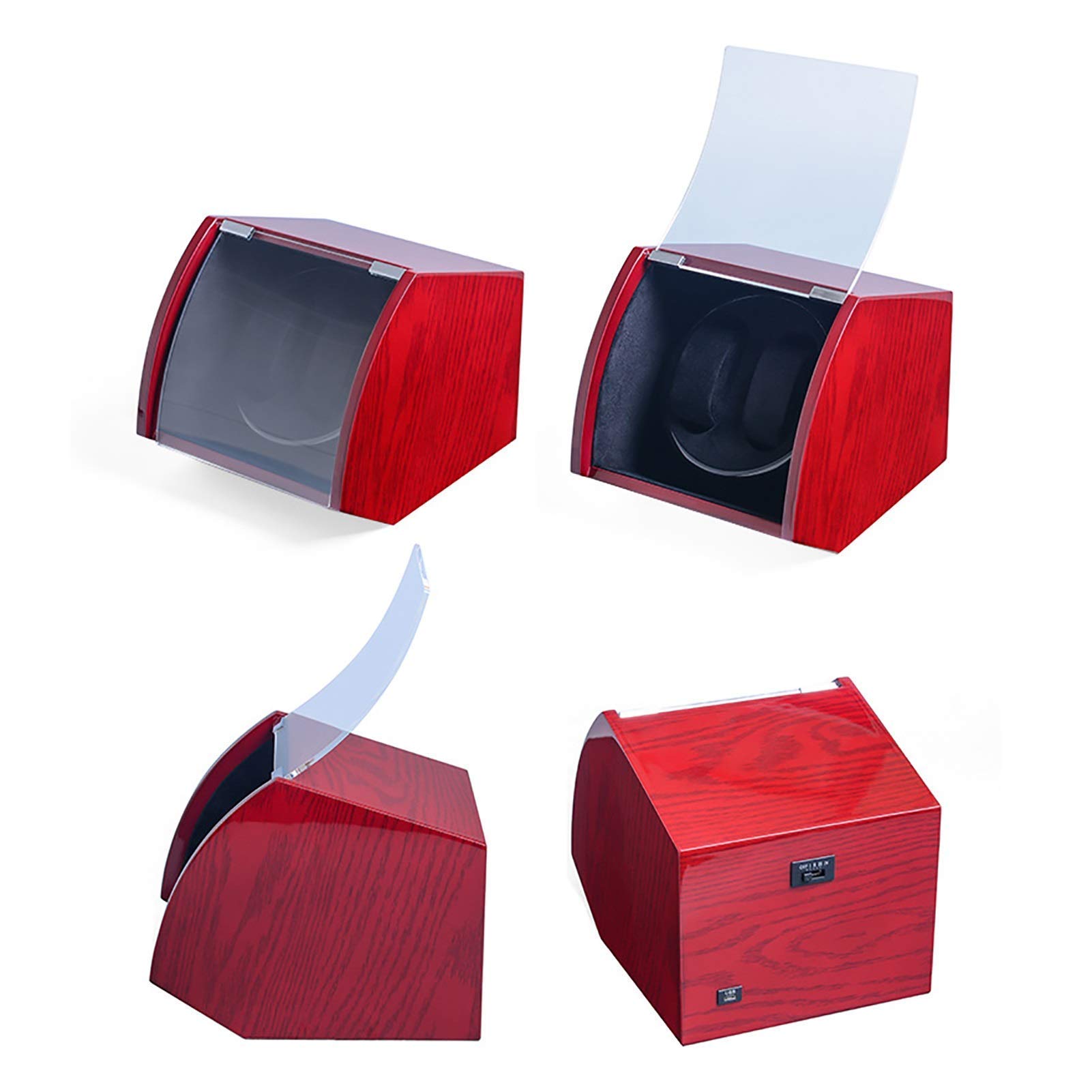 Relojes de Madera de Doble posición, Caja de Cuerda, Relojes mecánicos, bobinadora automática, Reloj Inclinado, Almacenamiento, Motor silencioso, agitador