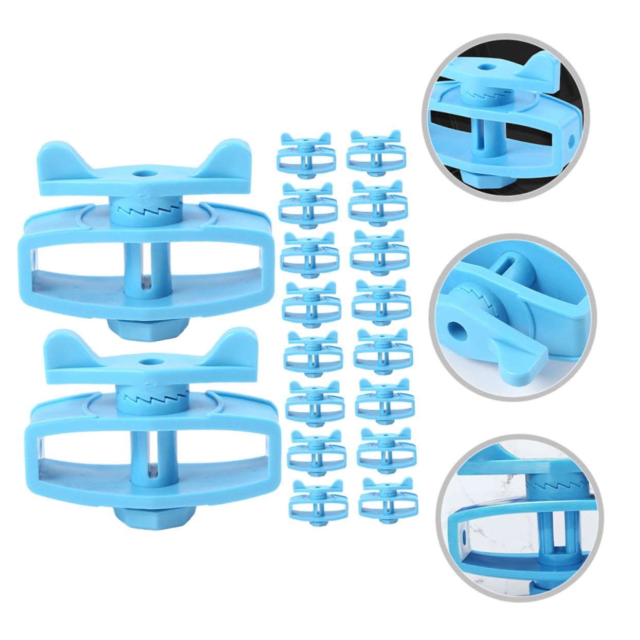 Tendifilo per Recinzione Elettrica 24 Pezzi in Plastica Blu