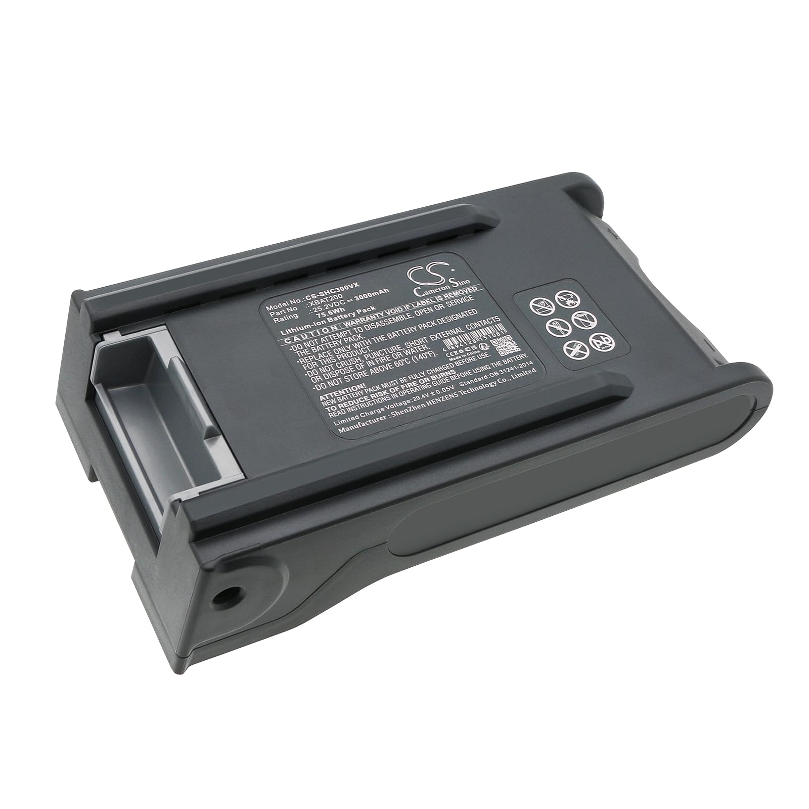 DRAWBELL DAWBELL Replacement Battery for S'hark IC205,IC205CCO,IC200C,IC200W,IF201, IF202,IF203Q,IF205,IF251,IF252,IF281,IF282,IF285,IR141,IF142,Part NO XBAT200,XBAT200EU (3000mAh/75.6Wh)