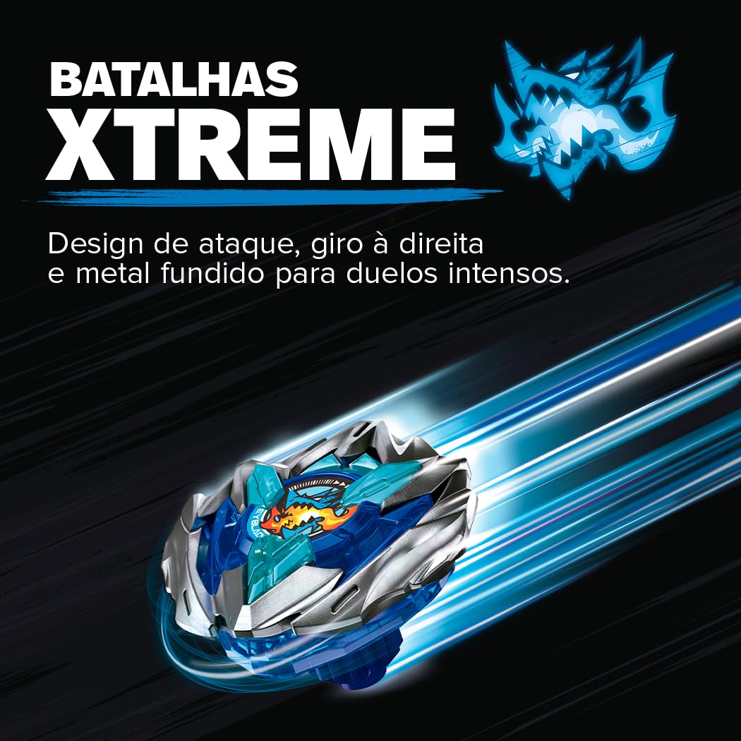 Beyblade X, Pião, Sword Dran 3-60F - Conjunto de Brinquedo Tipo