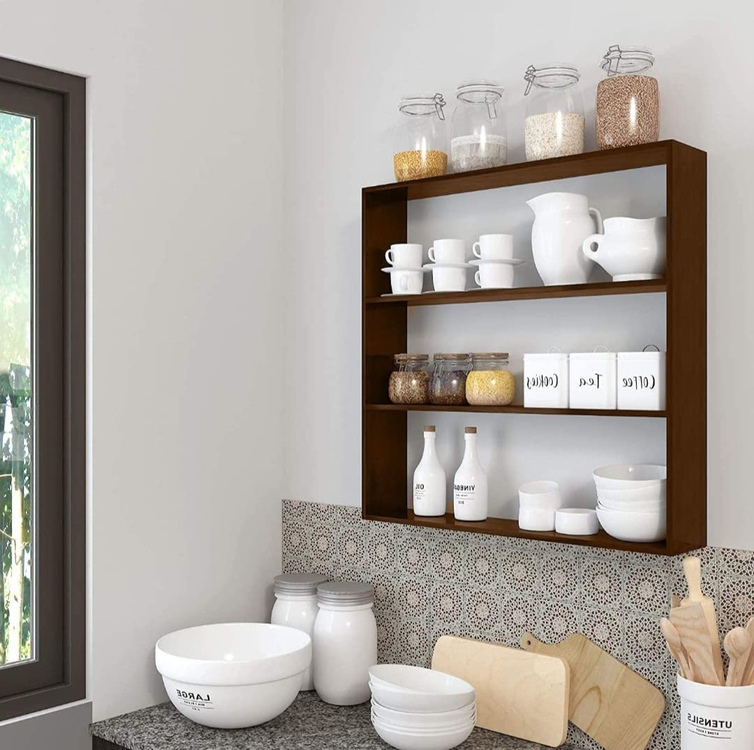 VARS DECOR ,kitchen cabinets storage racks wooden,kitchen cabinets storage racks closed,kitchen cabinets storage racks 5 layer,kitchen cabinets storage racks wall mounted, (Brown) (B0CT5PNL9H) Amazon Price History, Amazon Price Tracker