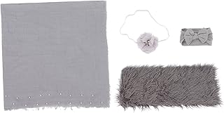 Toddmomy 1 Conjunto De Cobertor De Fotografia Roupas Infantis Para Meninos Roupas De Flores Para Bebês Meninas Enfaixar Roupas Para Meninos Recém-Nascidos Envoltório Para Recém-Nascidos