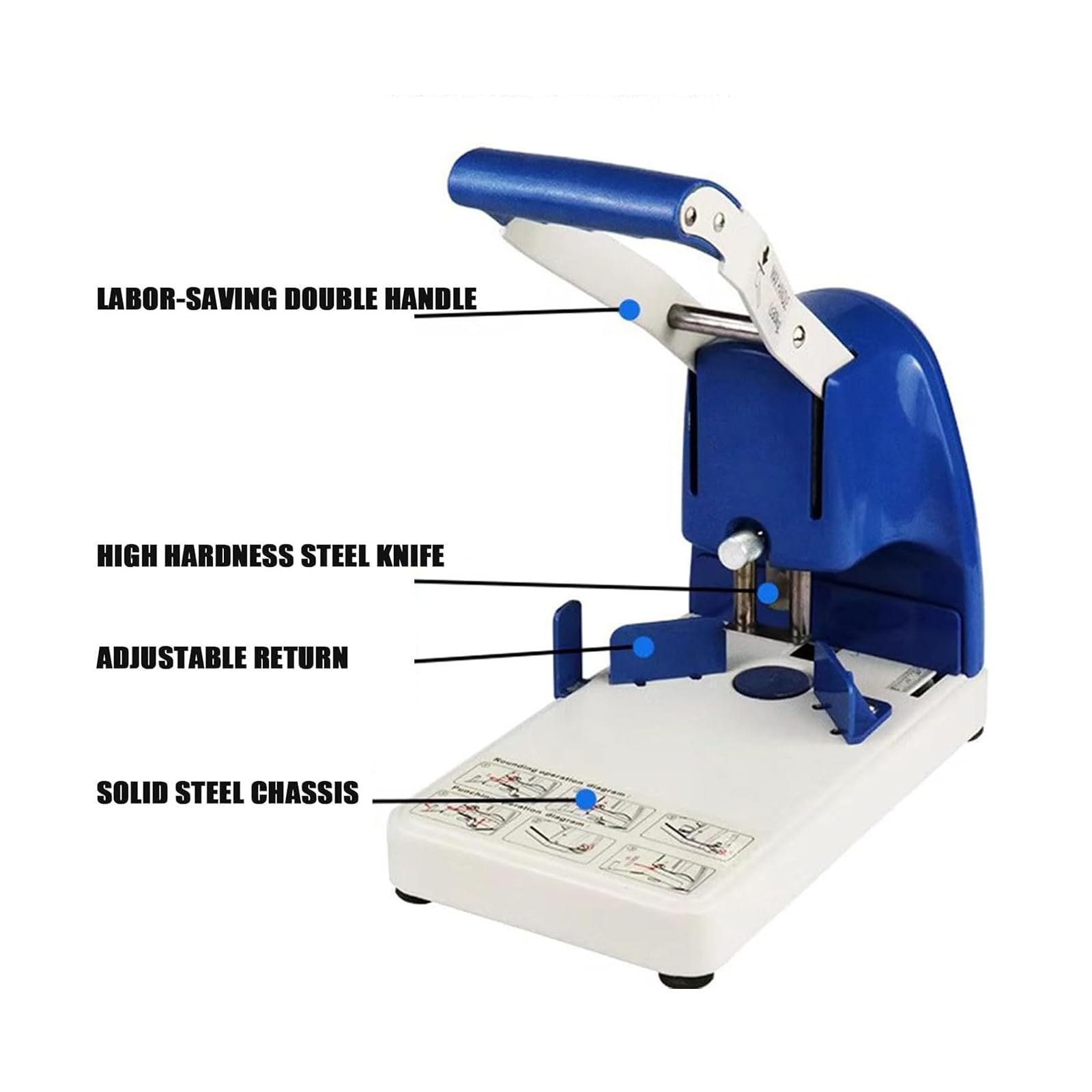Cortadora de Esquinas Redondeadas, Perforadora Manual con Troquel de Corte estándar para Agujeros de 6 mm y 5 mm, Ideal para proyectos de Papel y cartón.