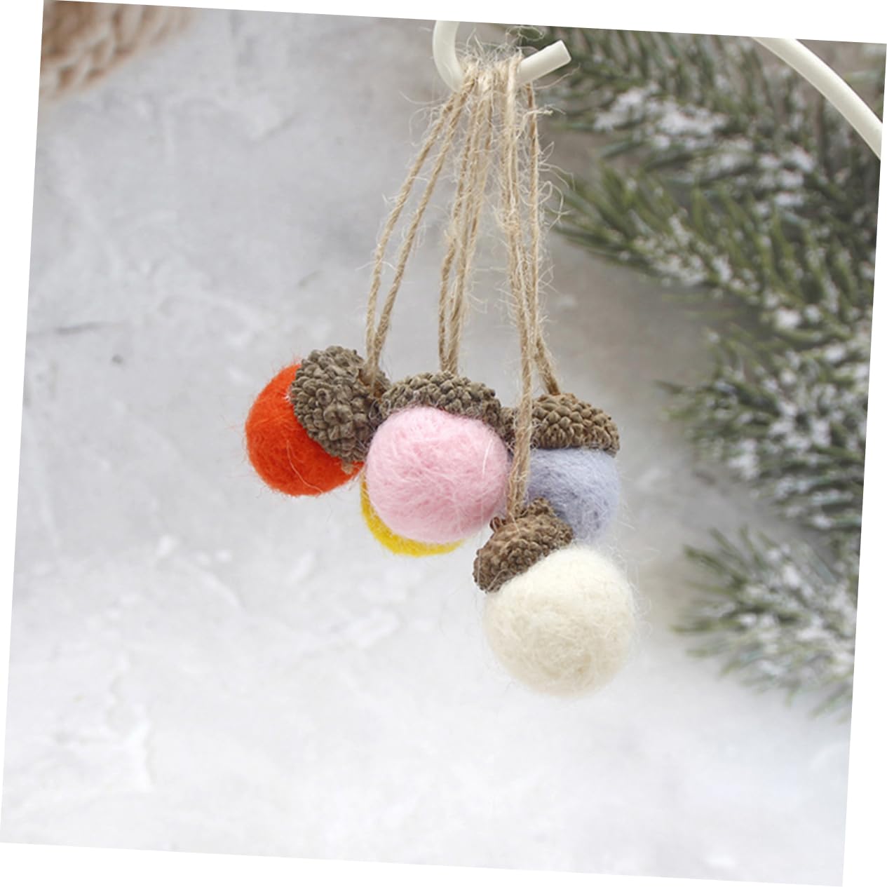 3 Set Di Pigne Per Albero Di Natale Decorazioni in Feltro Ornamenti Natalizi Decorazioni Per Matrimoni E Ragazze Per Adulti Pendenti Festivi 12 Pezzi * 3 Casuali